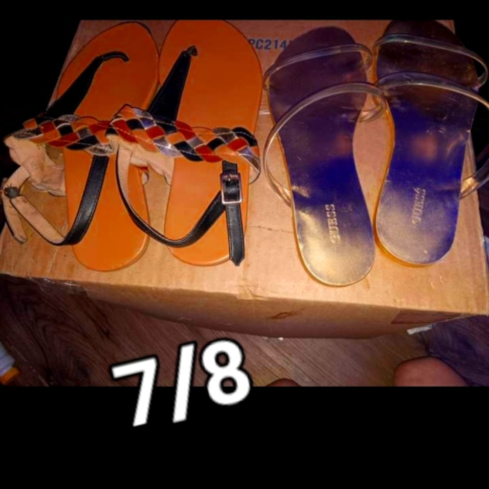two pair of sandle bundle size 7/8